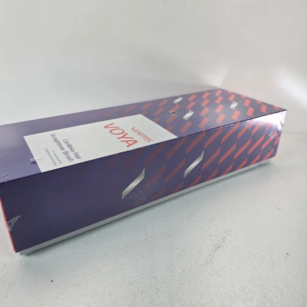 VENTRIS VOYA Cordless Hair Straightener Brush Blue VTHS101 Ionic 2-in-1 Portable